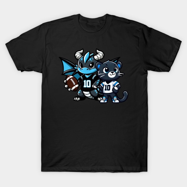 Carolina Panthers Nfl Themed Design T-Shirt 4Fansport
